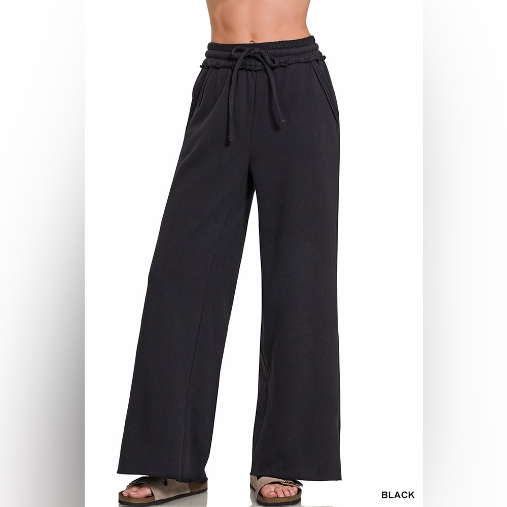 Zenana Outfitters Black Wide-Leg Pants